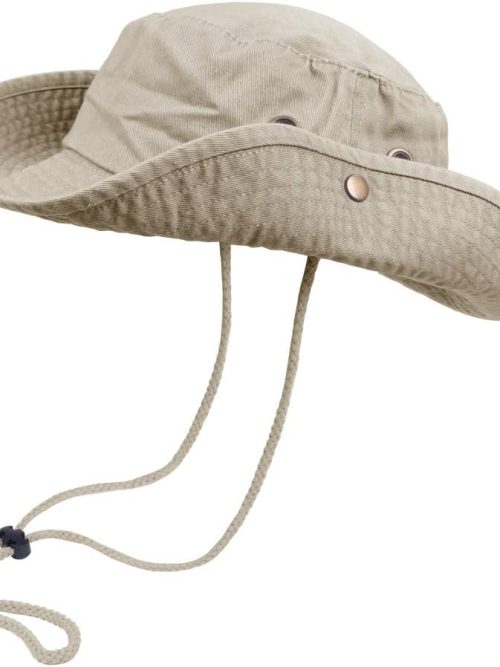 Bucket Hats with String Wide Brim Hiking Fishing UV Sun Protection Safari Unisex Boonie