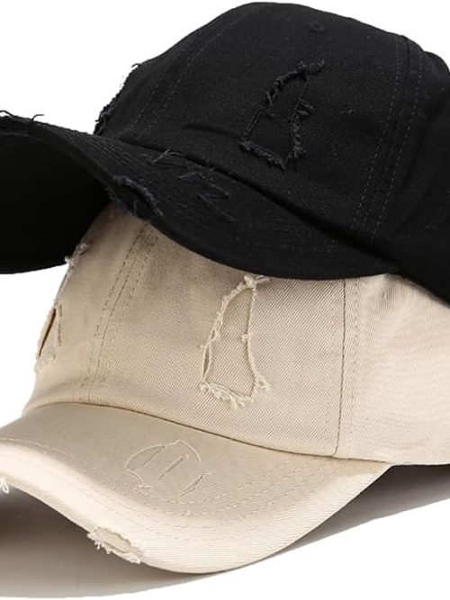 2 Pack Unisex Baseball Cap,Dad Golf Hats,Adjustable Polo Hat for Men Women