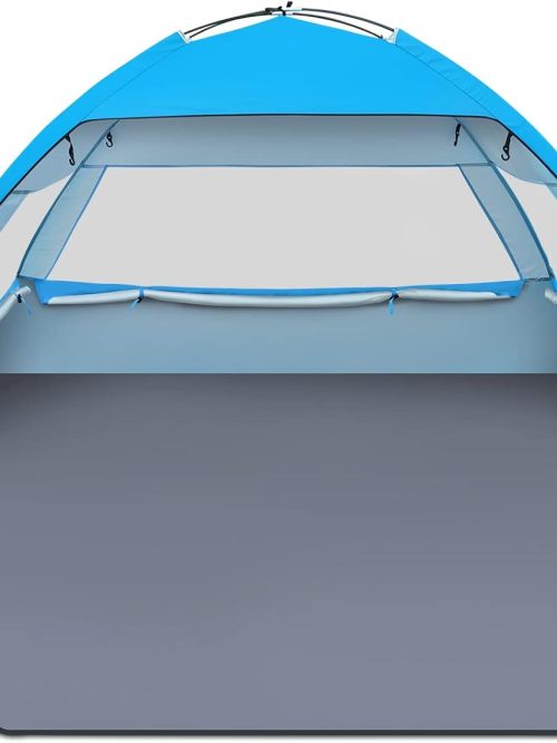 Beach Tent Sun Shelter for 3/4/6/8/10 Person with UPF 50＋ UV Protection, Lightweight & Easy Setup Beach Shade Canopy, Portable Beach Shade Tent Beach Cabana