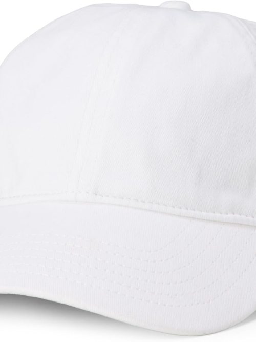Women's Washed Cotton Canvas Baseball Cap with Adjustable Strap
